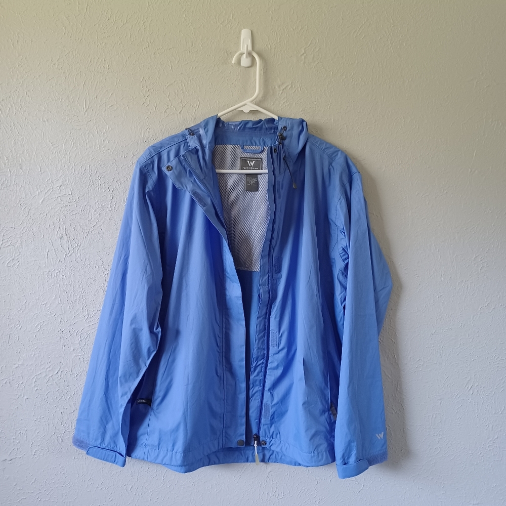 White Sierra Blue Windbreaker Jacket